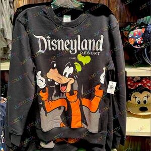 NWT Disneyland Goofy Castle Pullover Crewneck Sweatshirt